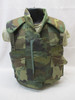 VTG Woodland Flak Jacket Body Armor Vest m81 camo Fragmentation PASGT SMALL 1984