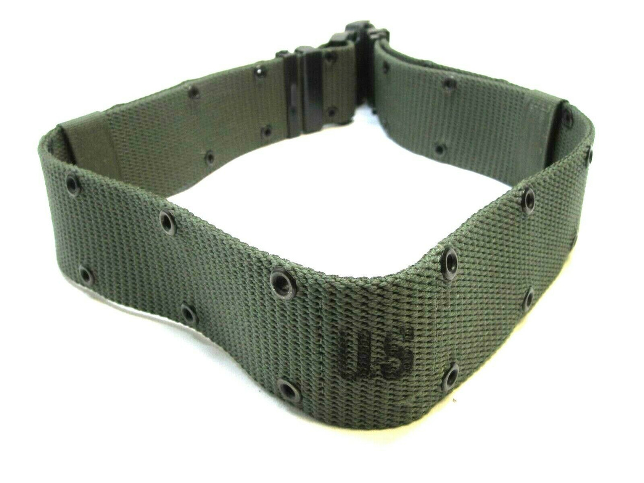 USGI WEB PISTOL BELT LARGE LBE LCE ALICE OD GREEN LC-2 NYLON 8465