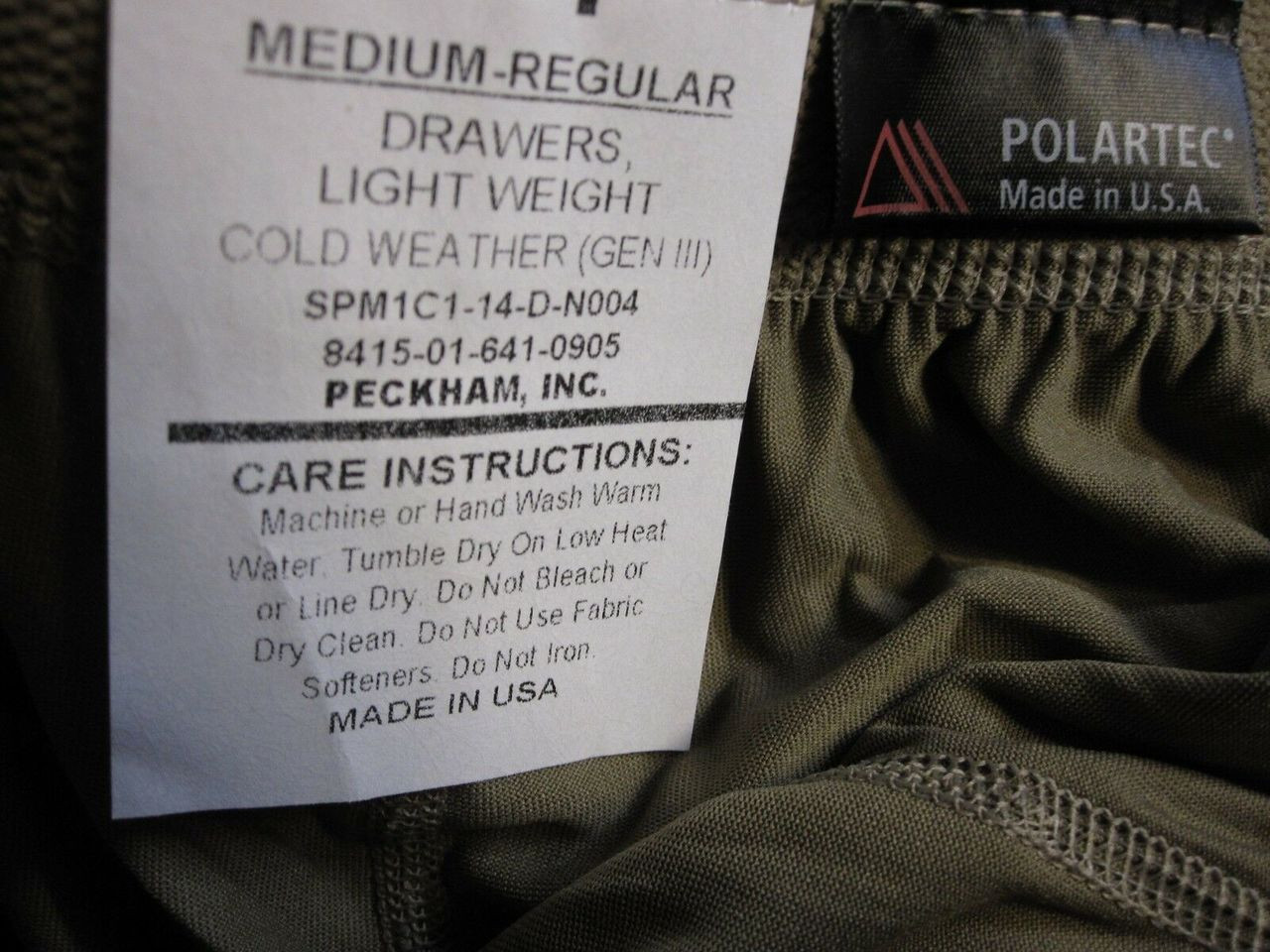 GEN III ARMY OCP SILK-WEIGHT LEVEL 1 TROUSER BOTTOM MEDIUM/REGULAR ...