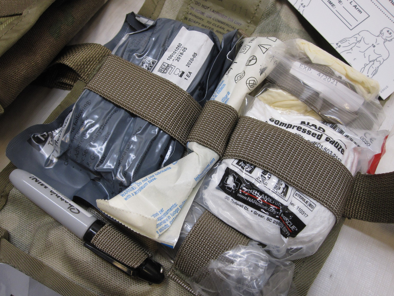 ARMY OCP SCORPION IMPROVED SOLDIERS FIRST AID KIT IFAK II w