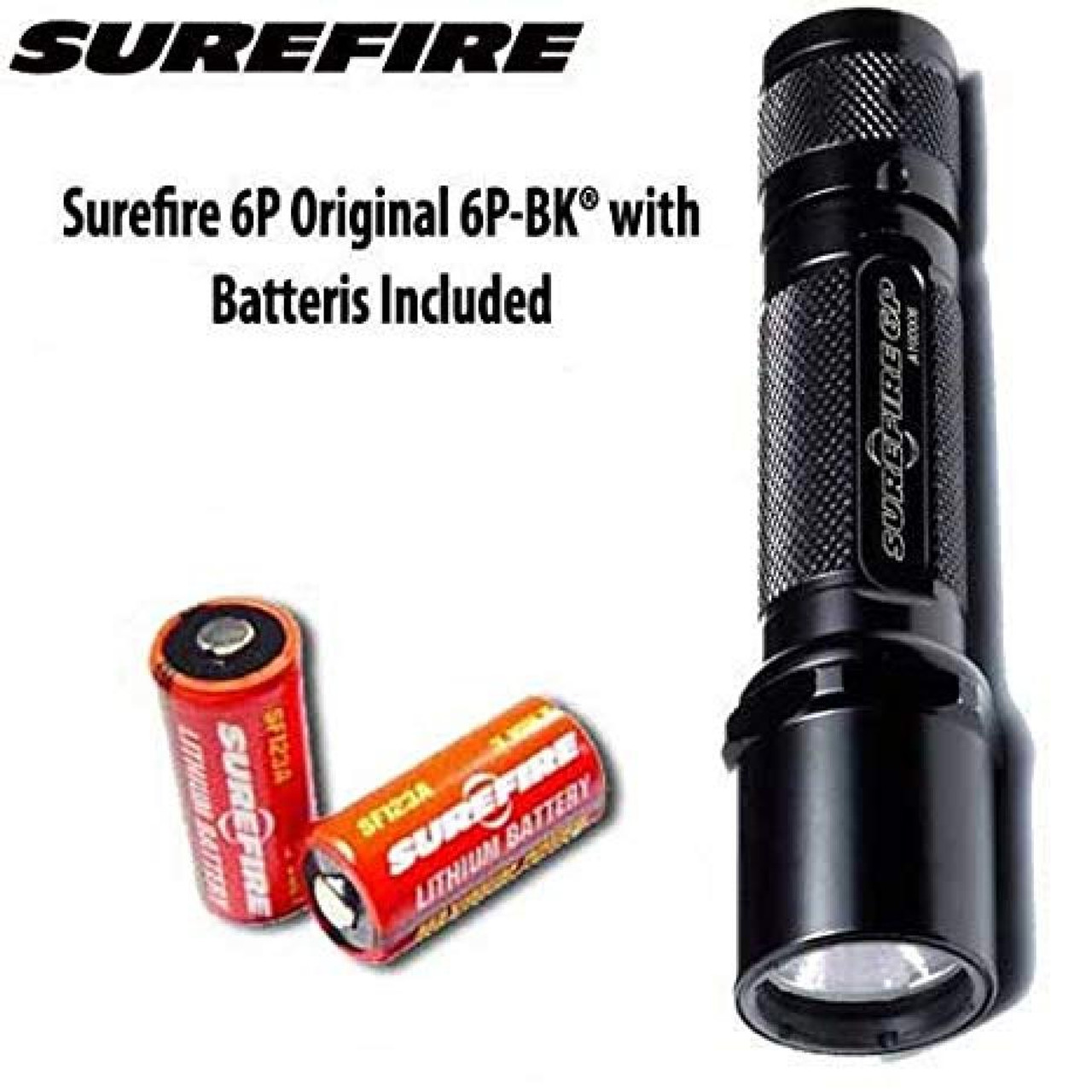 NEW SUREFIRE ORIGINAL CLASSIC 6P INCANDESCENT 65 LUMEN HANDHELD FLASHLIGHT  XENON