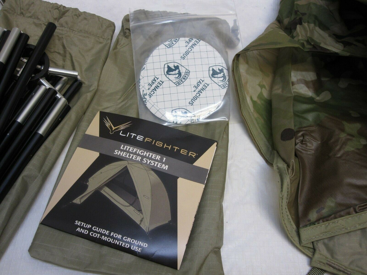 ARMY OCP MULTICAM ONE MAN COMBAT SHELTER LITEFIGHTER 1 BIVOUC BIVY TENT BEDNET