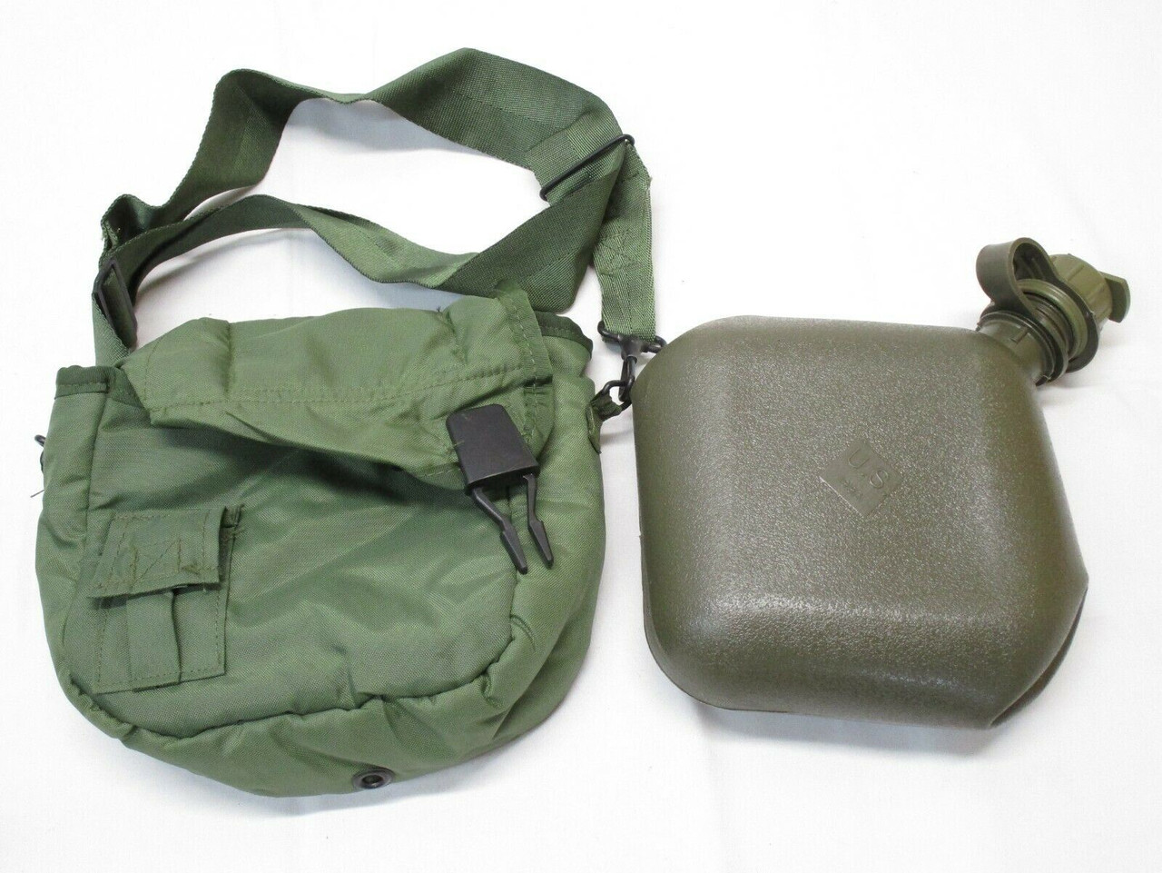2 quart military canteen with carrier