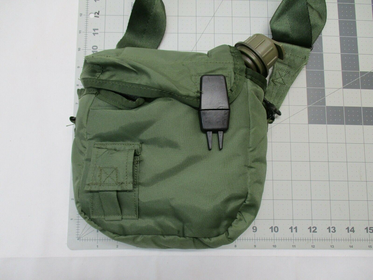 USGI 2 QUART CANTEEN w. POUCH OD GREEN ALICE CLIPS MILITARY WATER CARRIER
