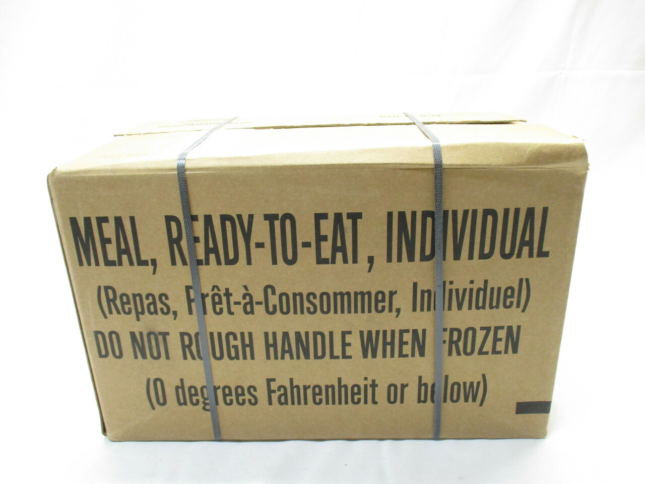 1) BOX MILITARY MRE CASE B MEALS READY TO EAT MREs 2023 INSP DATE