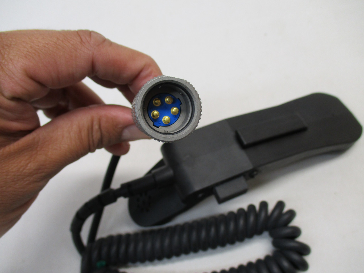 UNICOR MILITARY RADIO HANDSET H-250/U HAND MIC PTT PHONE HWS 1447