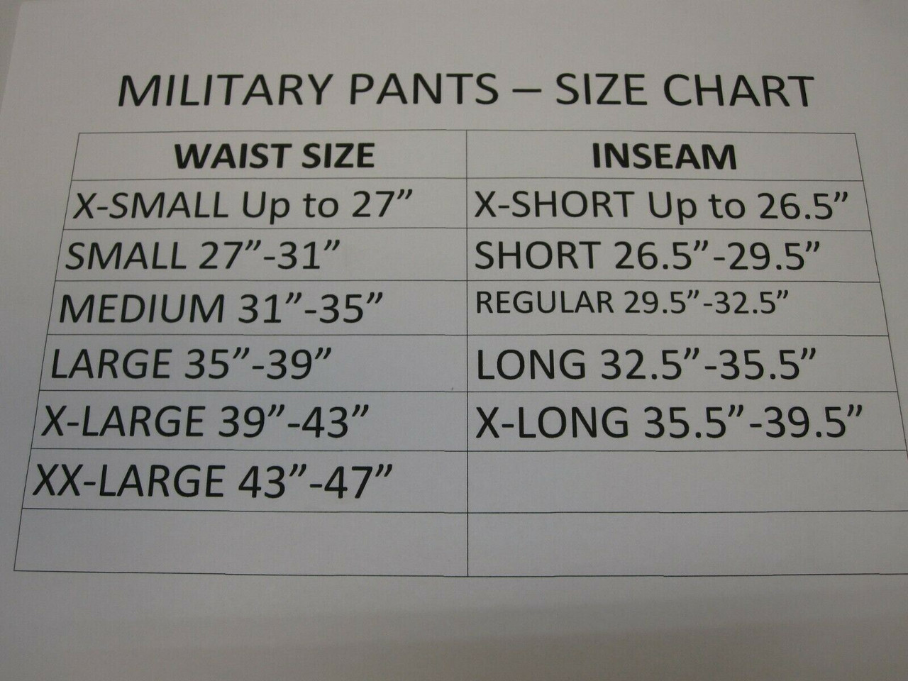 USGI ARMY ISSUE SCORPION ACU OCP COMBAT UNIFORM PANTS 50/50 COTTON/NYLON  BOTTOMS