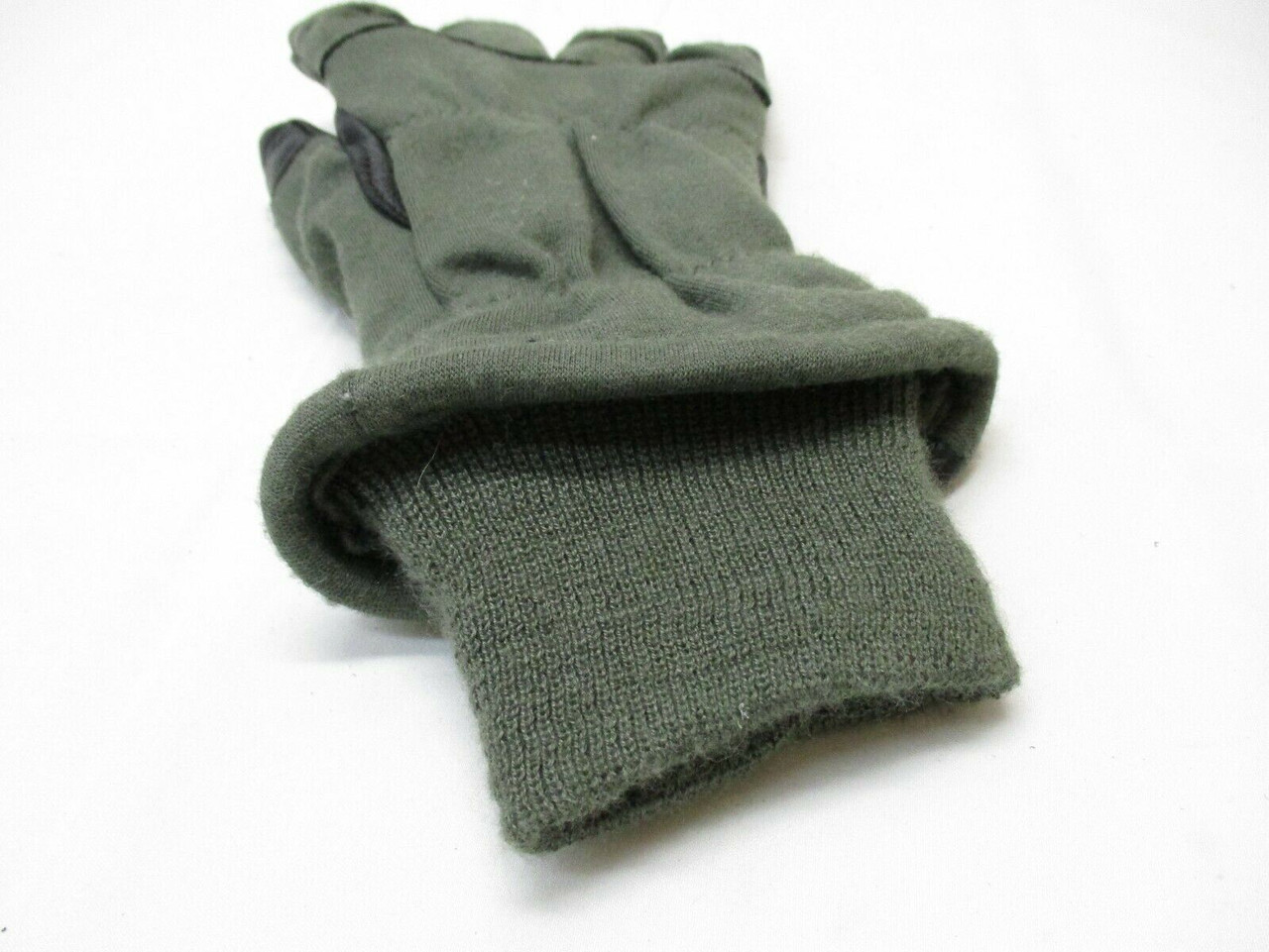 NEW USGI COLD WEATHER MILITARY GLOVES GREEN/BLACK INTERMEDIATE HAU15/P  FLYER'S