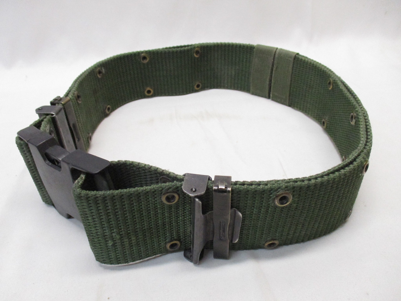 USGI WEB PISTOL BELT LARGE LBE LCE ALICE OD GREEN LC-2 NYLON 8465-01-322-1966