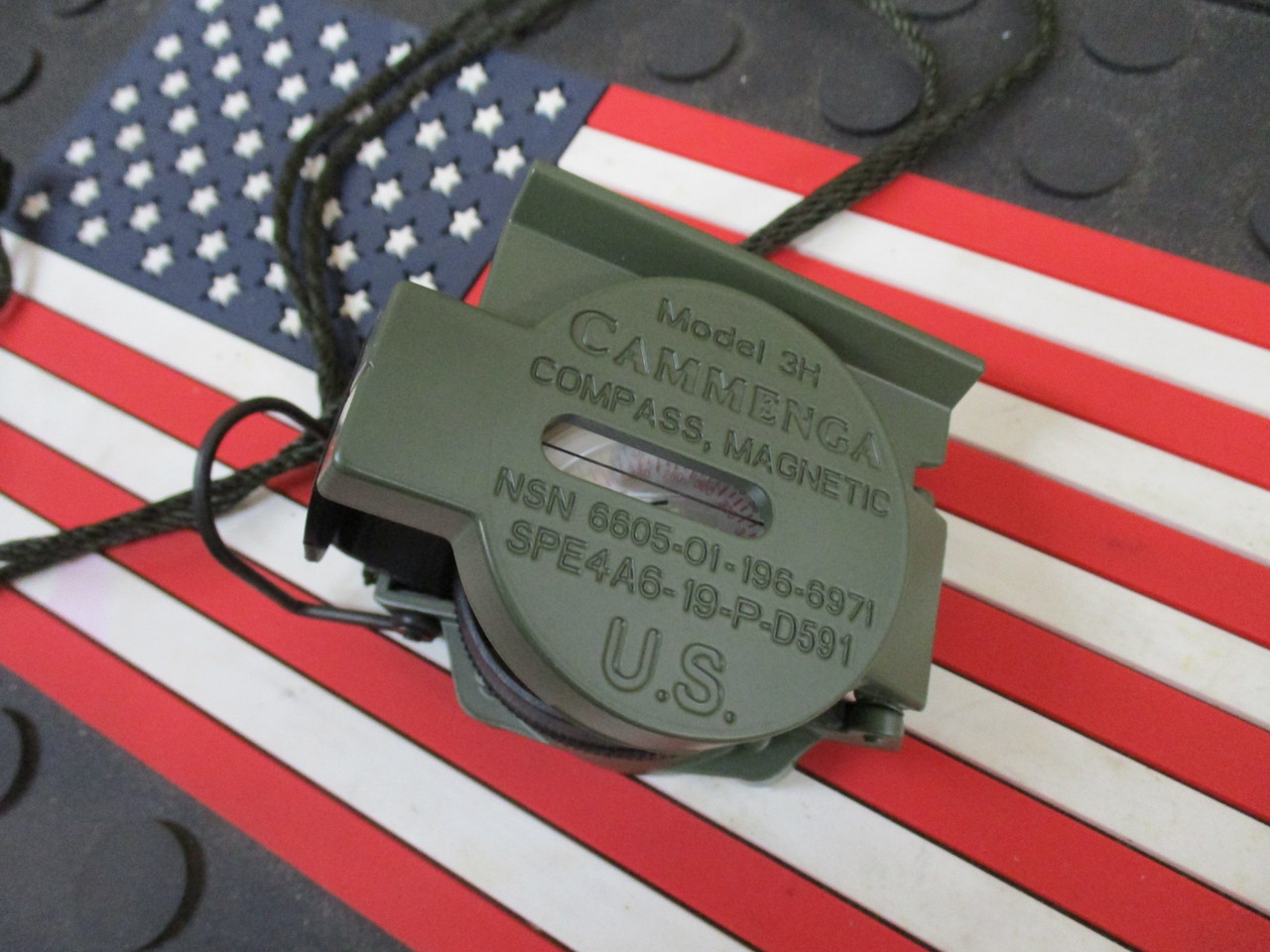 NEW CAMMENGA 3H TRITIUM MILITARY MARCHING LENSATIC COMPASS MODEL 3