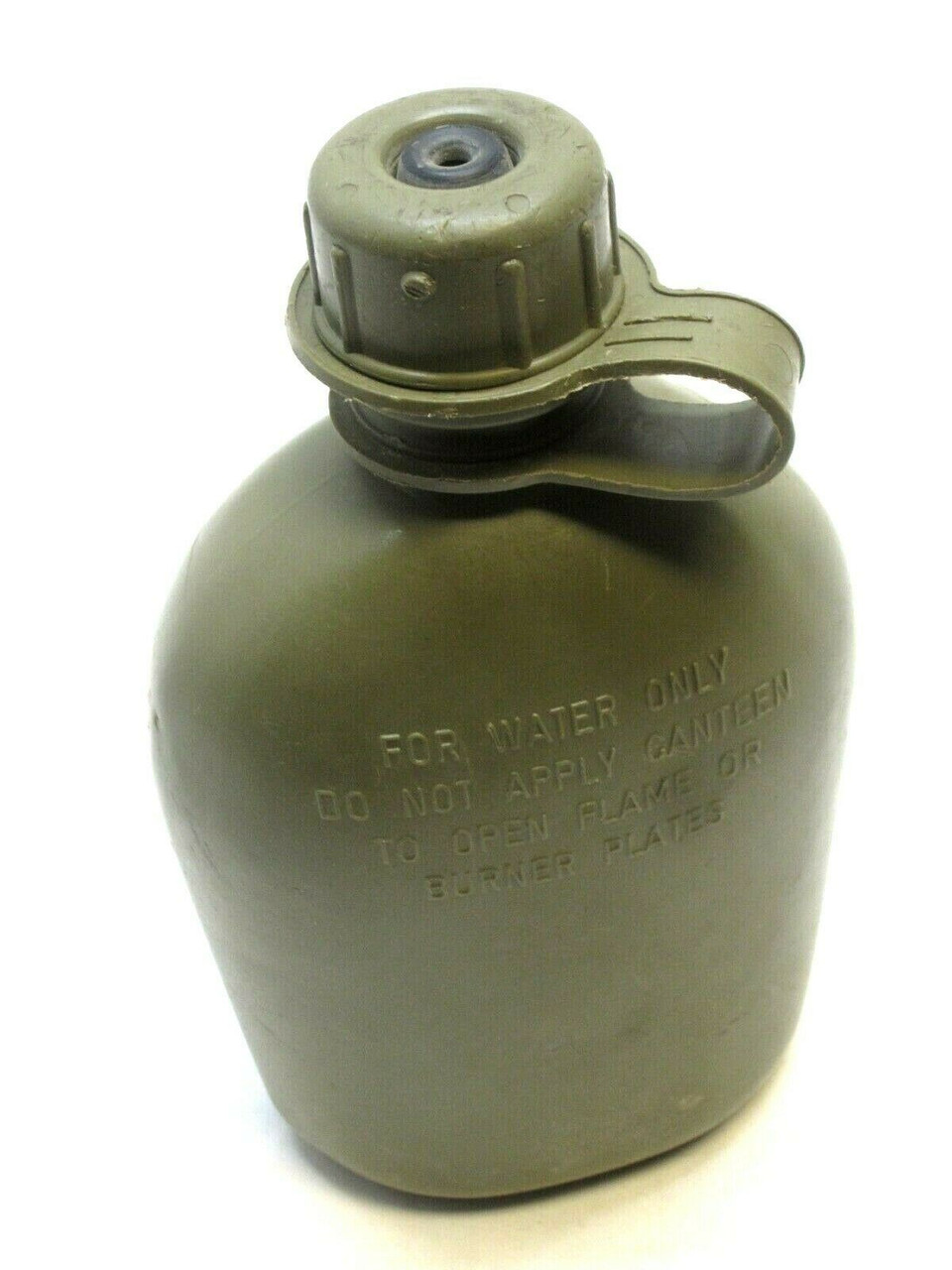 M40 GAS MASK WATER CANTEEN 1 QUART (USED) ARMY SURPLUS DRINK TUBE CAP