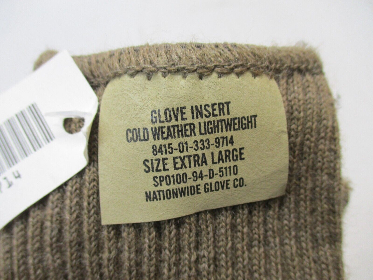Genuine Military Issue Cold Weather Glove Liners – Medium/Large Inserts, US Made
