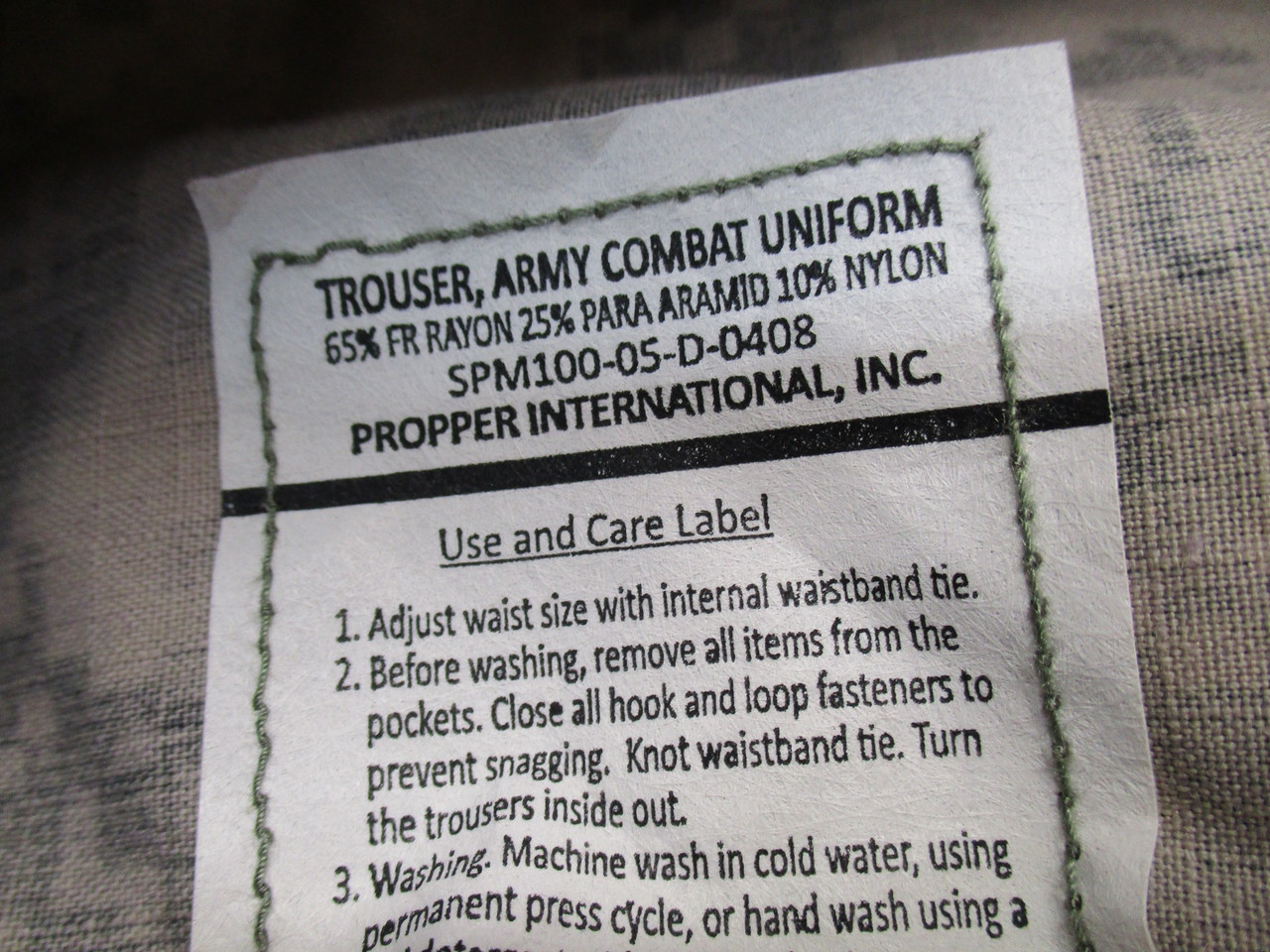 New ACU Pants/Trousers Medium Long USGI Digital Camo Flame