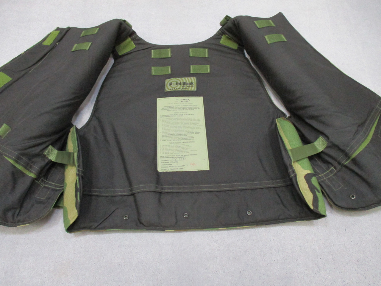 Point Blank Interceptor OTV Woodland Vest – XL – Military Body