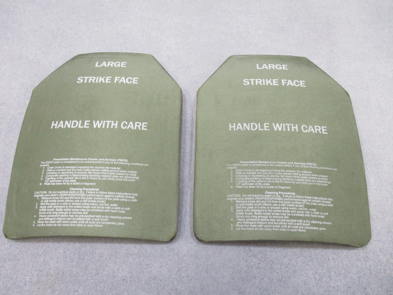 米軍実物 Ceradyne ESAPI/ストライクフェイス　プレート large USGI ESAPI Ballistic Plates Large – Ceradyne – NSN 8470-01-520