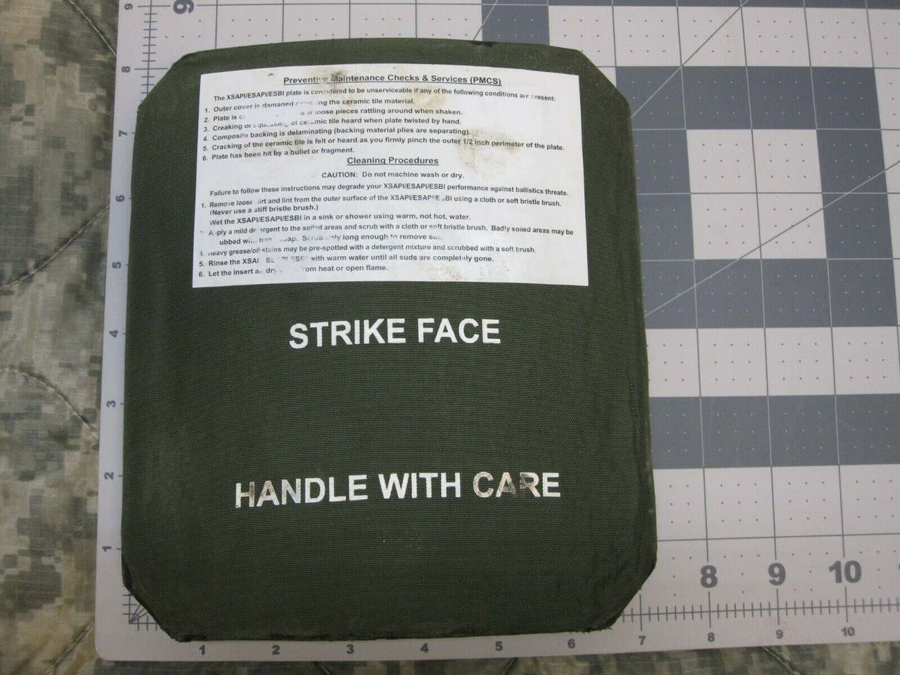 USGI 7x8 ESBI Side Plates Set (2) Ceramic Inserts Strike Face