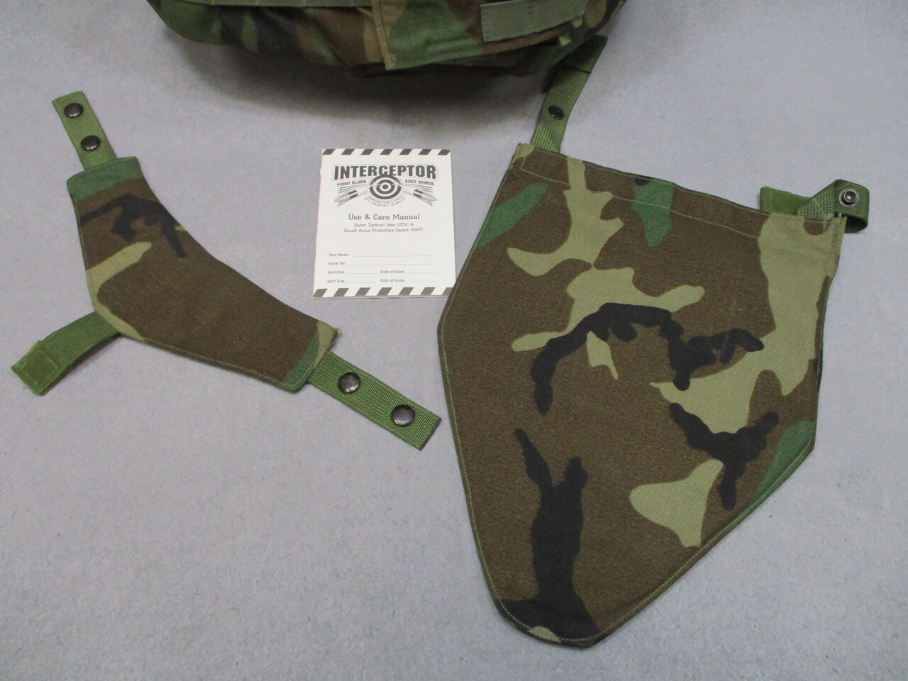 Blank Point Body Armor | Vest Interceptor OTV Carrier Woodland