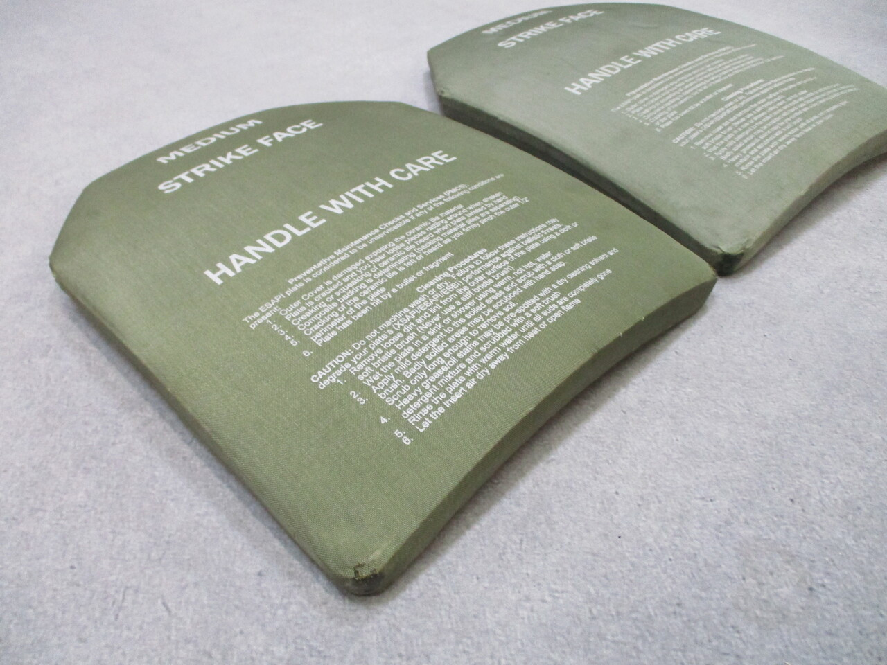 USGI Ceradyne ESAPI Rev G Medium Ballistic Plates Set Level IV