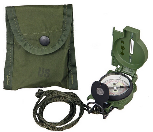 2019 CAMMENGA 3H TRITIUM MILITARY MARCHING LENSATIC COMPASS MODEL 3-H OD GREEN