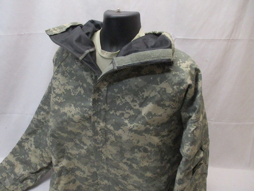 ACU DIGITAL CAMO MILITARY JACKET JSLIST TOP MOPP SUIT COAT CHEMICAL OVERGARMENT