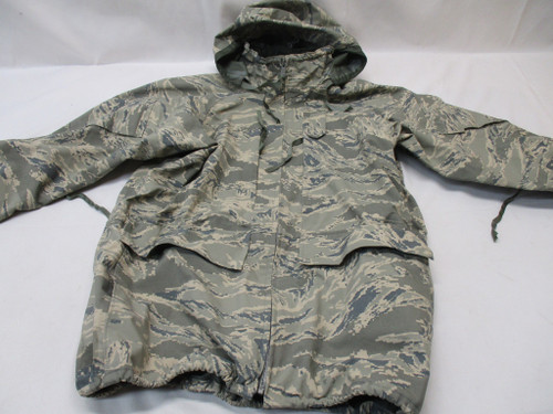 USAF JACKET APECS GORE-TEX COLD/WET WEATHER PARKA MEDIUM/LONG ABDU DIGITAL  USED