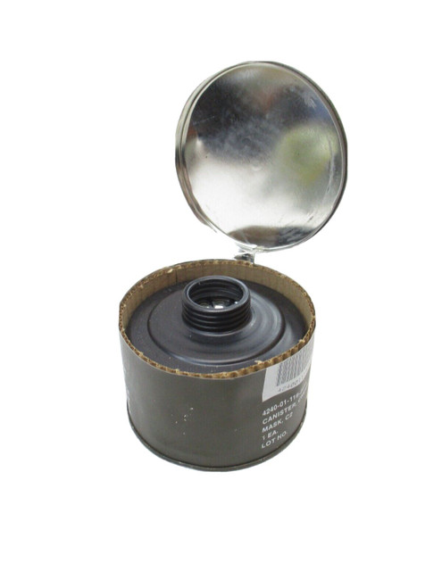 NOS SEALED USGI 40mm NATO MILITARY GAS MASK FILTER SPAM CAN KEY CANISTER C2 NBC