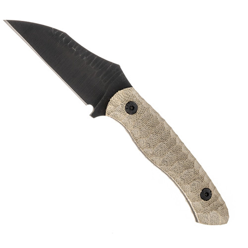 Wachtman Knife & Tool Eddy 2 Fixed Blade OD Green Micarta Black