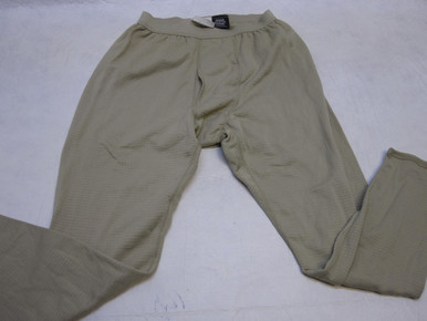 ARMY DESERT TAN GEN III BASE LAYER WAFFLE GRID FLEECE PANTS MED