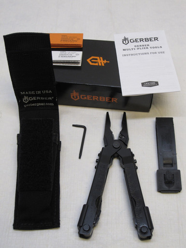 new military gerber mp600 needle nose pliers multi-tool black oxide