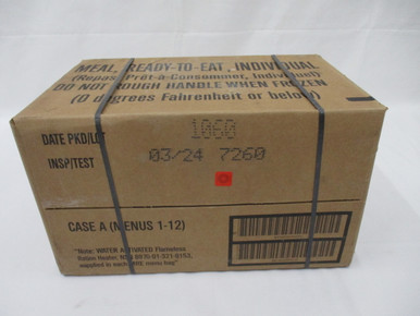 MRE 2024 INPECTION DATE CASE A (12) MEALS MENU 1-12