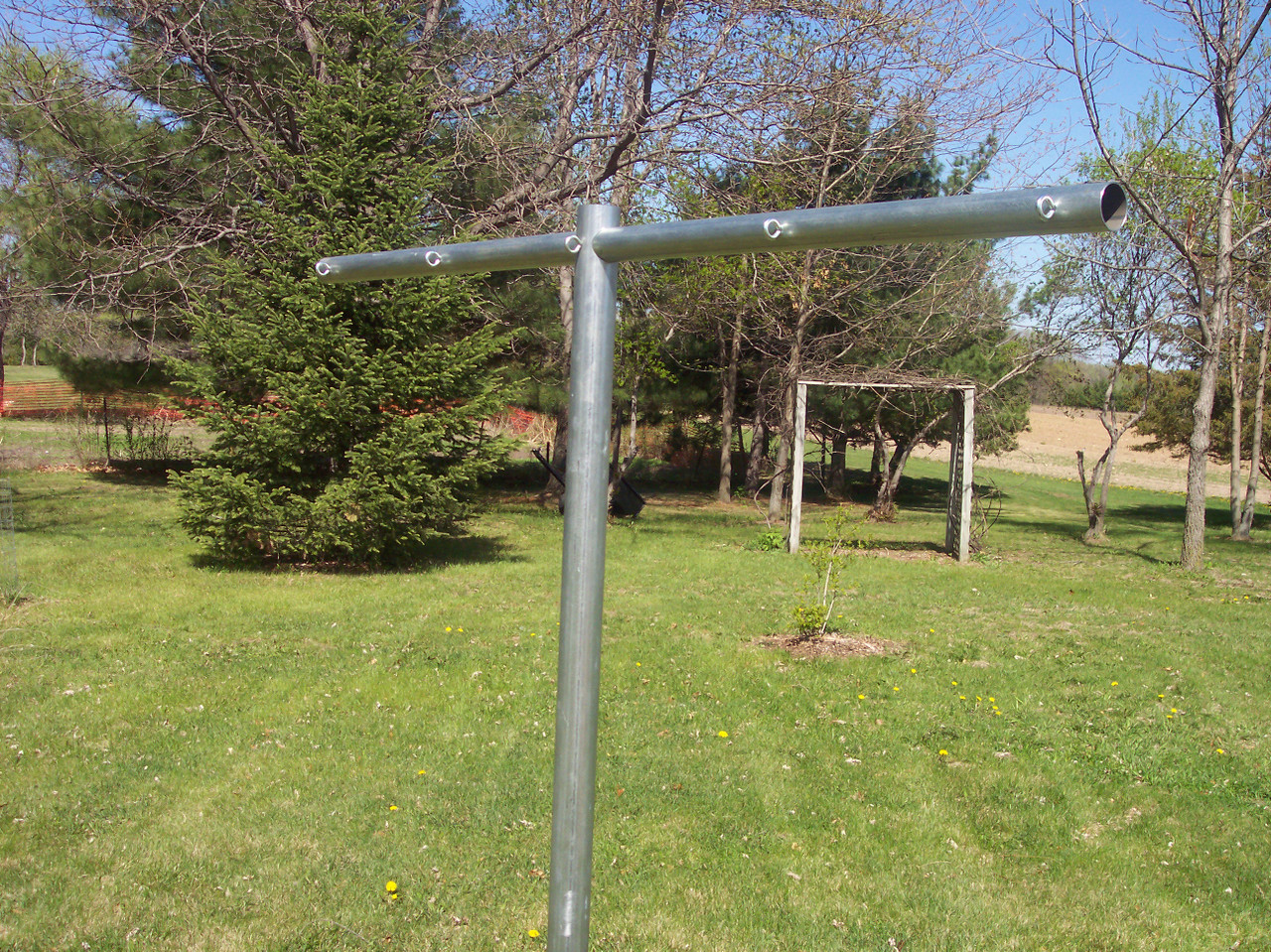 Heavy Duty T-Post Clothesline Poles