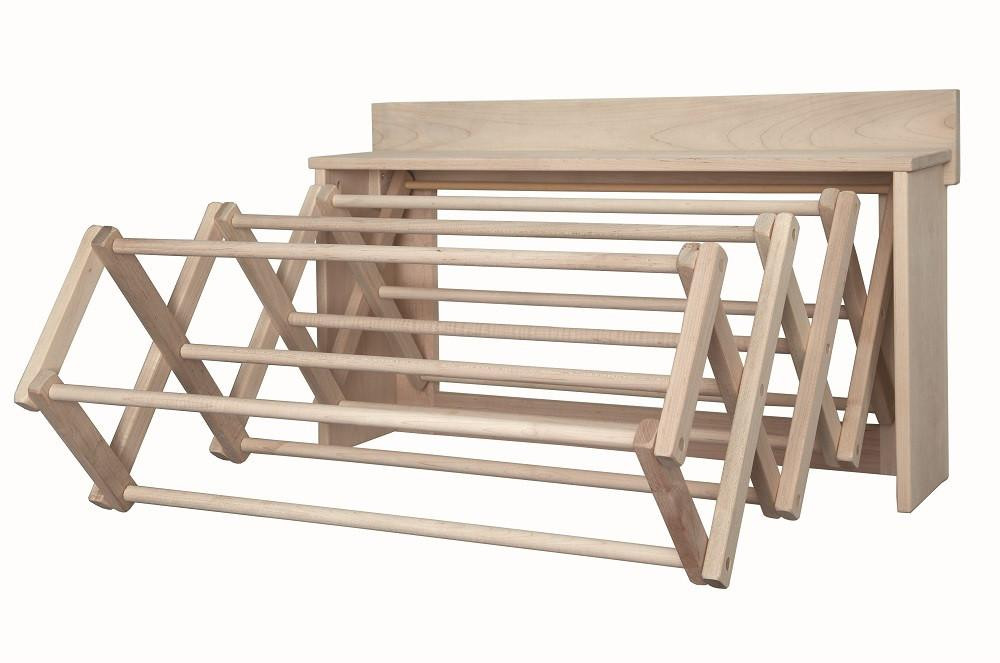 Wall-Mounted Wooden Drying Racks