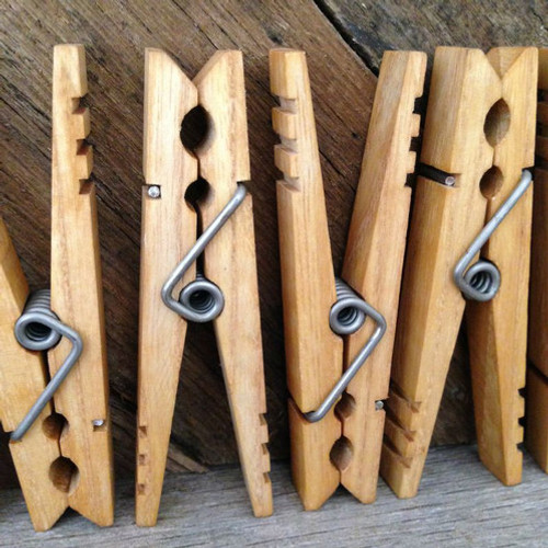 American Handmade Wooden Clothespins