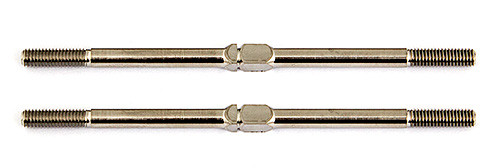 FT Titanium Turnbuckles, M3x67 mm/2.65 in, silver - Associated