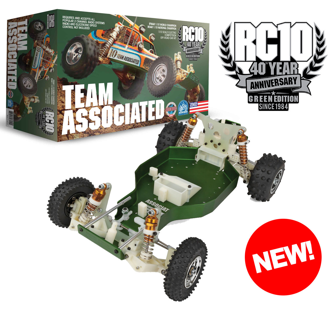 RC10 40th Anniversary Green Edition Kit - Main Image
