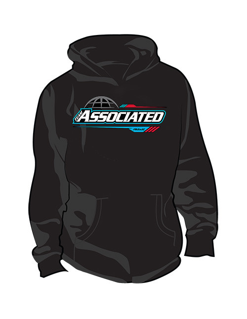 Team AE WC25 Pullover Hoodie, Black, 2XL - Associated Electrics