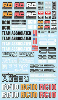 RC10 FT Decal Sheet