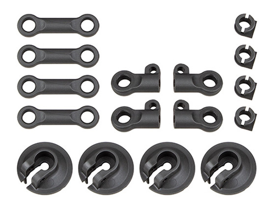 RC8B4 Spring Cups and Shock Rod Ends