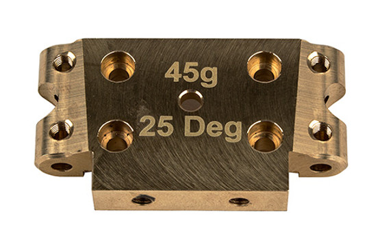 DR10 FT Brass Front Bulkhead, 25 deg