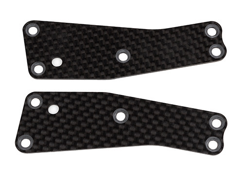 RC8T3.2 FT Front Upper Suspension Arm Inserts, 1.2mm, carbon fiber