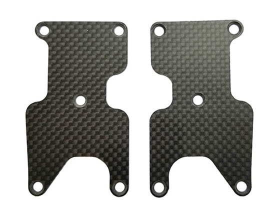 RC8B3.2 FT Rear Suspension Arm Inserts, carbon fiber 1.2mm