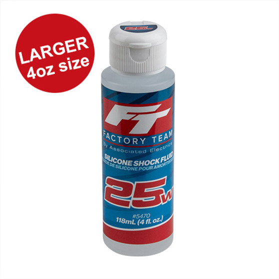 FT Silicone Shock Fluid, 25wt (275 cSt), 4oz.