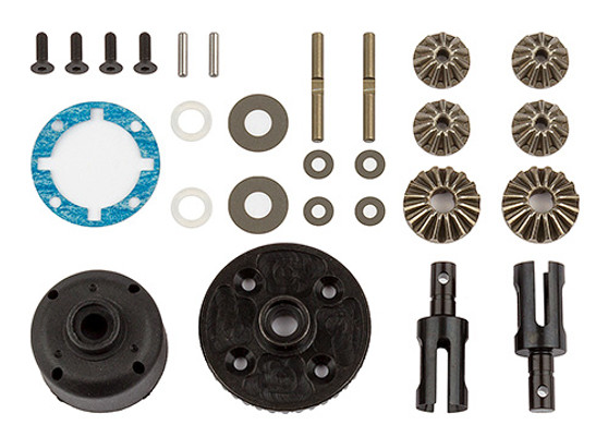 RC10B74 Differential Set, front and rear