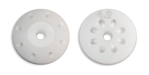 FT 16mm Shock Pistons, 8x1.2 mm, tapered, angled - Associated