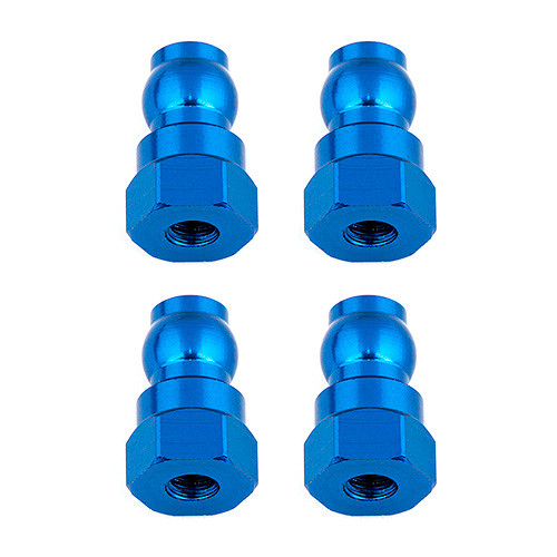 Shock Bushings, 9 mm, blue aluminum - Associated Electrics