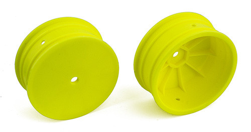 4WD Front Wheels, 2.2 in, 12 mm Hex, yellow - Associated Electrics