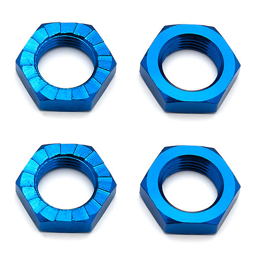 FT Wheel Nuts, 17 mm, blue aluminum - Associated Electrics