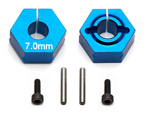 パーツ Hexenshuss FT Clamping Wheel Hexes, 7.0 mm offset - Associated Electrics