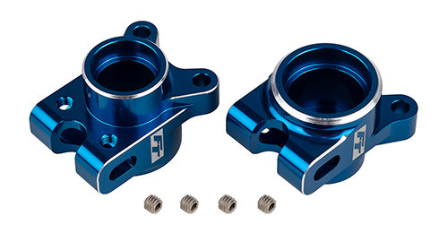 RC10B7 FT Rear Hub Set, blue - Associated Electrics