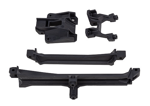 SR7 FT Upper Chassis Brace Set, carbon - Associated Electrics